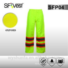 ANSI / ISEA 300D Oxford Safety Rain Gear com revestimento PU ou PVC